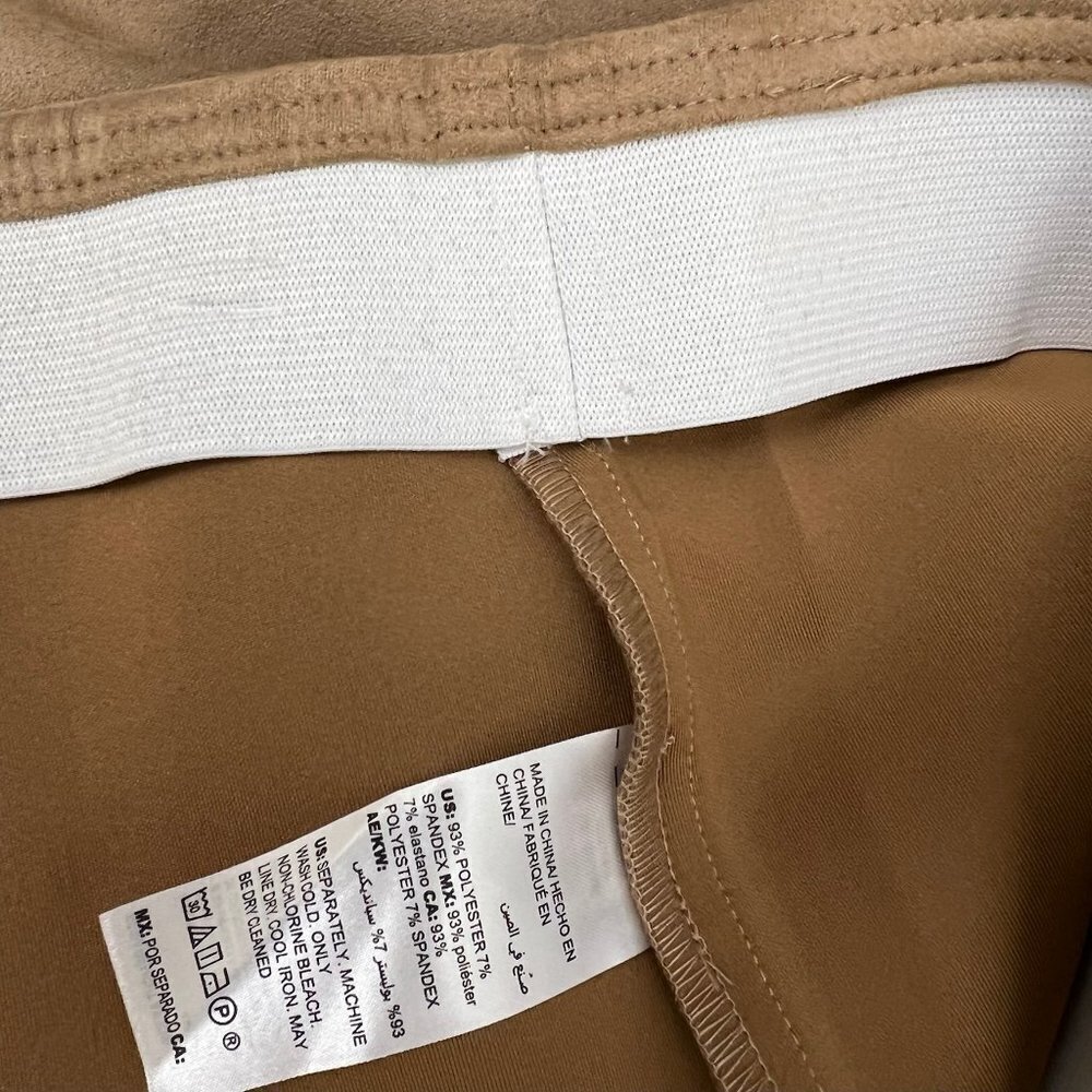 Chico's Vegan Suede Legging Pant Basic Dusty Cedar 3R 16R NWT - Picture 6 of 8